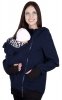 MijaCulture - Maternity Polar warm fleece Hoodie / Pullover for two / for Baby Carriers 4019A/M21  Purple